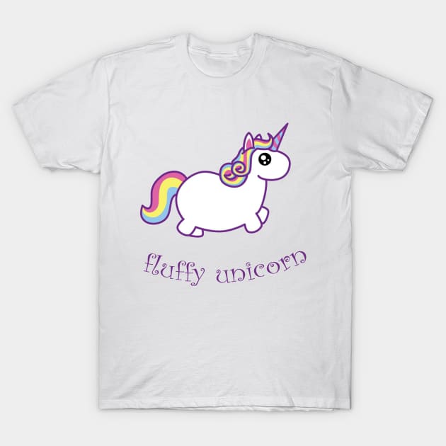 Fluffy unicorn T-Shirt by Rikux